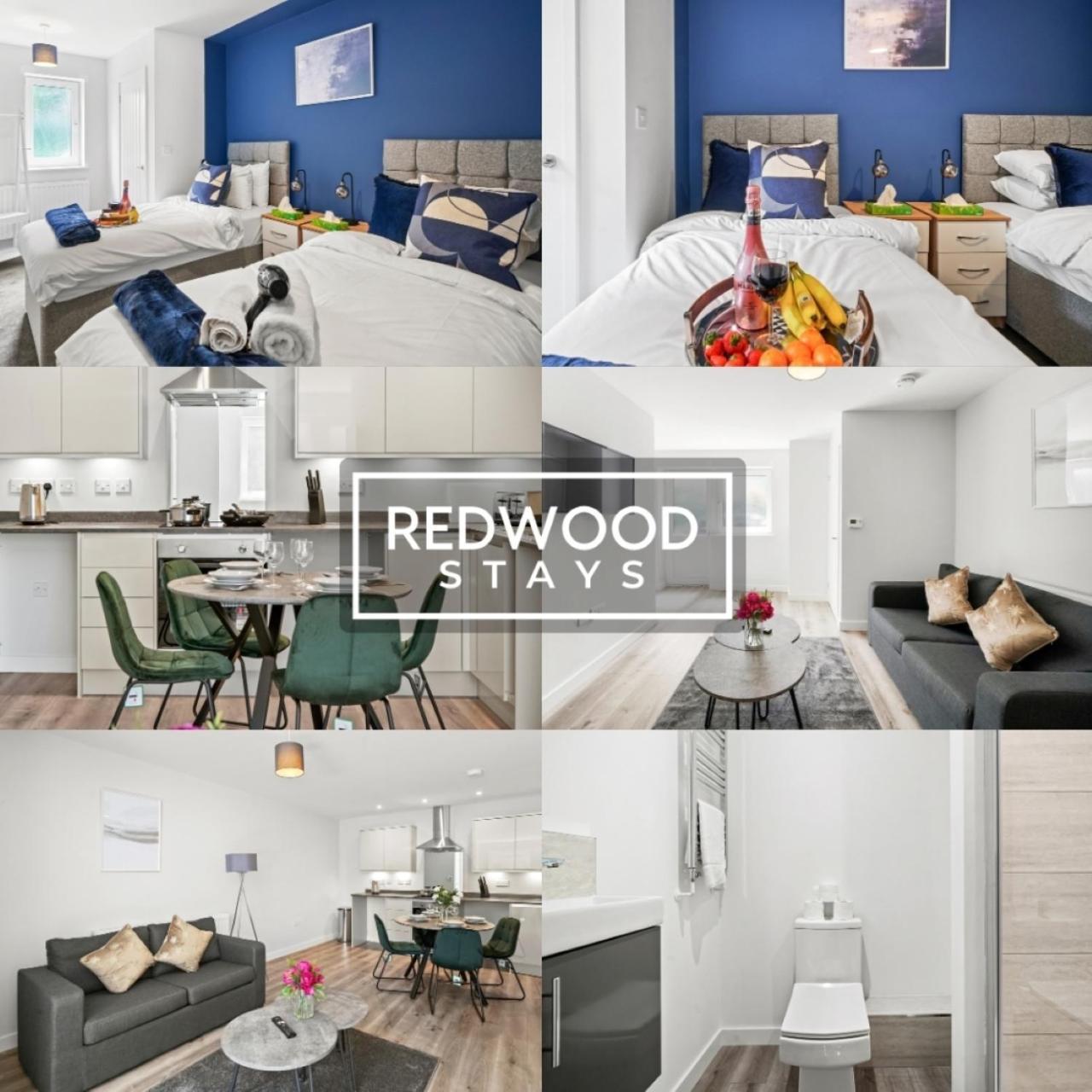 Quality 1 Bed 1 Bath Apartments For Contractors By Redwood Stays Farnborough  Buitenkant foto