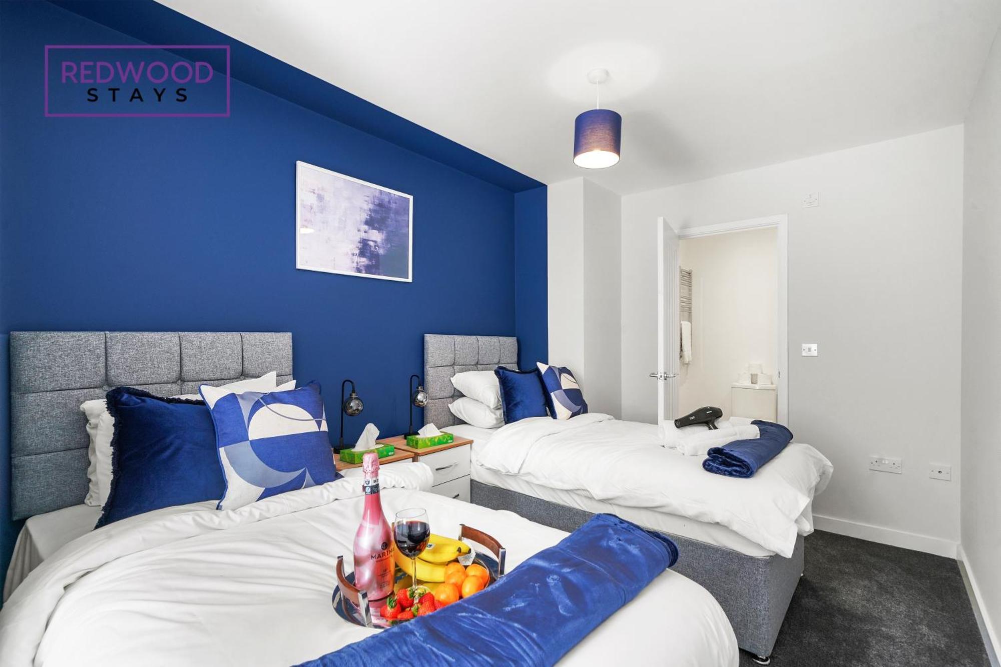 Quality 1 Bed 1 Bath Apartments For Contractors By Redwood Stays Farnborough  Buitenkant foto